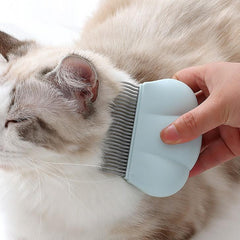 Pet Massager Shell Comb for Short to Medium Hair