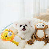 Teething Resistant Plush Sound Dog Toy