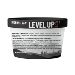 Iron Will Raw - Dog Level Up Cup Frozen Turkey & Salmon in Bone Broth