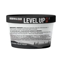 Iron Will Raw - Dog Level Up Cup Frozen Chicken & Turkey in Bone Broth