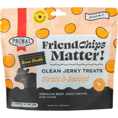 Primal Dog Treats FriendChips Matter Jerky Beef