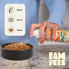 FAM Pets - Wild Alaskan Pollock & Salmon Blend Fish Oil Spray