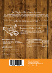 SHEPHERD BOY FARMS Freeze Dried Chicken Hearts