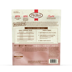 Primal Dog Frozen Raw Pork Nuggets