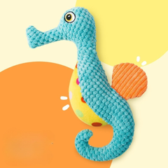 Teething Resistant Plush Sound Dog Toy