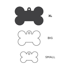 MyFamily - Basic XL Aluminum Bone ID Tag