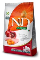 FARMINA N&D Dog PUMPKIN Chicken & Pomegranate Medium & Maxi