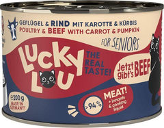 Lucky Lou -Senior Poultry & Beef  with carrot & pumpkin 200g