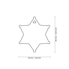 MyFamily - Bronx Sheriff Star ID Tag