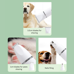 Pet Electric Hair and Clippers Grooming Kit Rechargeable