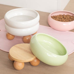 Pet Bowl Elevated Cloud Shaped