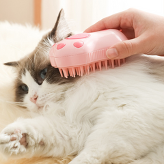 Pet Steam Spray Massage Comb Paw Shaped