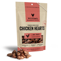 Vital Essentials - Dog Freeze-Dried Chicken Hearts Treats