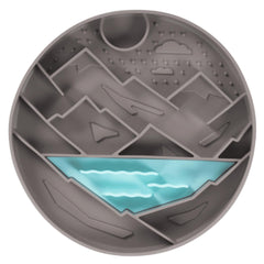 Messy Mutts - Mountain Scene 8" Silicone Therapeutic Lick Bowl-Interactive Feeder