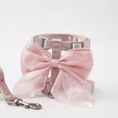 Pet Harness Mesh Bow with Leash