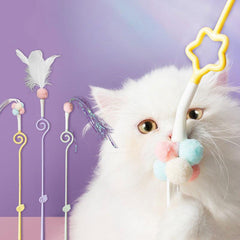 Fairy Stick Cat Teaser with Feather