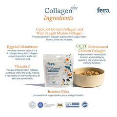 (SHORT DATE) Fera Pets - Collagen Plus Food Topper for Dogs & Cats (Best Before Oct 2026)