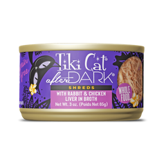 Tiki Cat After Dark Shreds Rabbit & Chicken Liver 3oz