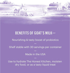 The Honest Kitchen Daily Boosters Goat's Milk Single Serve Pack 5g