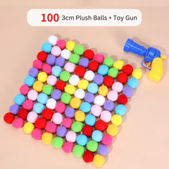 Plush ball firing gun Toy Set