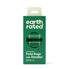 Earth Rated - Dog Unscented Handle Bags on Refill Rolls|120 Bags