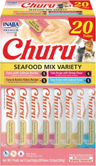 INABA Churu Puree Chicken Seafood Mix Variety Box