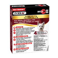 Zodiac Infestop II Topical Dogs 4.6 to 11kg