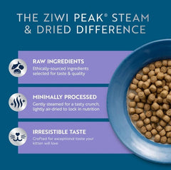 ZIWI Peak Cat Steam-Dried Kitten Chicken & Blue Whiting Recipe Dry Cat Food