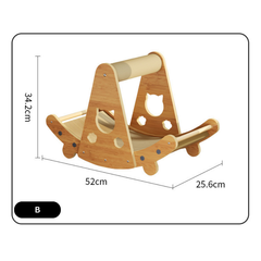 Curved Interactive Cat Scratcher