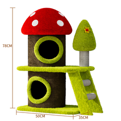 Mushroom Cat Tree Plush - 78cm F4