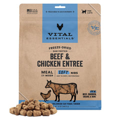 Vital Essentials - Cat Freeze-Dried Beef & Chicken Soft Nibs