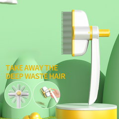 Pet Comb One Touch Hair Removal Comb Upgrade Rotatable