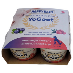 Happy Days - YoGoat Goat Milk Yogurt Blueberry and Cranberry