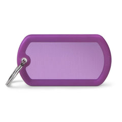 MyFamily - Hushtag Big Aluminum Military ID Tag with Rubber