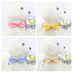 Pet Bow Collar with Detachable Bell