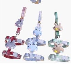 Bunny Face Cat Harness & Leash Set