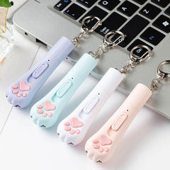 Cat Interactive Toy Laser Pointer Paw Shaped USB Charging