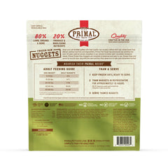 Primal Dog Frozen Raw Lamb Nuggets