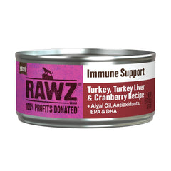 RAWZ Cat Immune Support Turkey, Turkey Liver & Cranberry 5.5oz