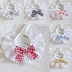 Pet Lace Plaid Bow Collar