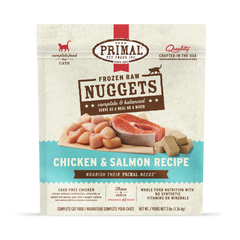 Primal Cat Frozen Raw Chicken & Salmon Nuggets