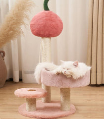 Plush Cherry Cat Tower