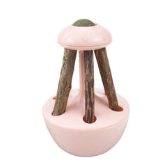 Catnip Wooden Polygonum Tumbler Interactive Cat Toy