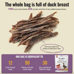 DE TREW Air-Dried Duck Fillet Dog Treats 454g