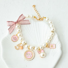 Pet Pearl Collar Necklace