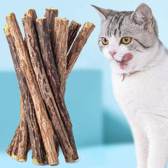 Wooden Raffia Catnip Teething Stick Cat Toy