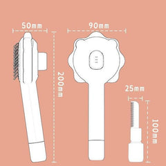 Pet Comb Self Cleaning Slicker Brush Flower Shaped