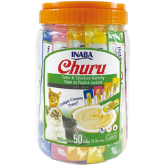 INABA Churu Puree Tuna & Chicken Variety Jar