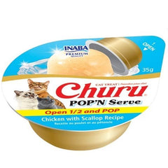 INABA Churu Pop'n Serve Chicken with Scallop