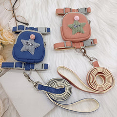 Pet Leash with Star Backpack